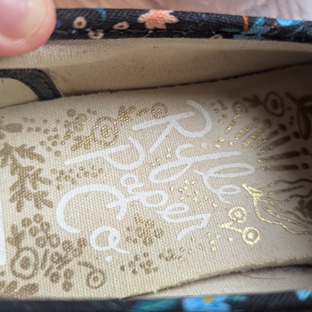 Keds x Rifle Paper Co. Floral Platform Shoes - Black and Multicolor - Picture 5 of 7